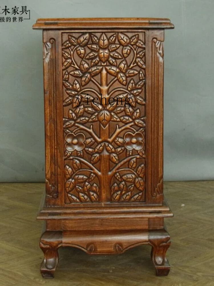 ZZ Southeast Asian Style Furniture Curio Cabinet Shoe Cabinet Ancient and Modern Log Entrance Cabinet