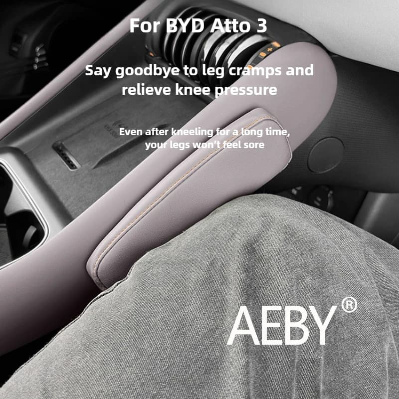 AEBY For BYD Atto 3 Smart Driving Edition 2022-2025 Driving Comfort Anti-Fatigue Car Interior Accessories,Leg Support Cushion