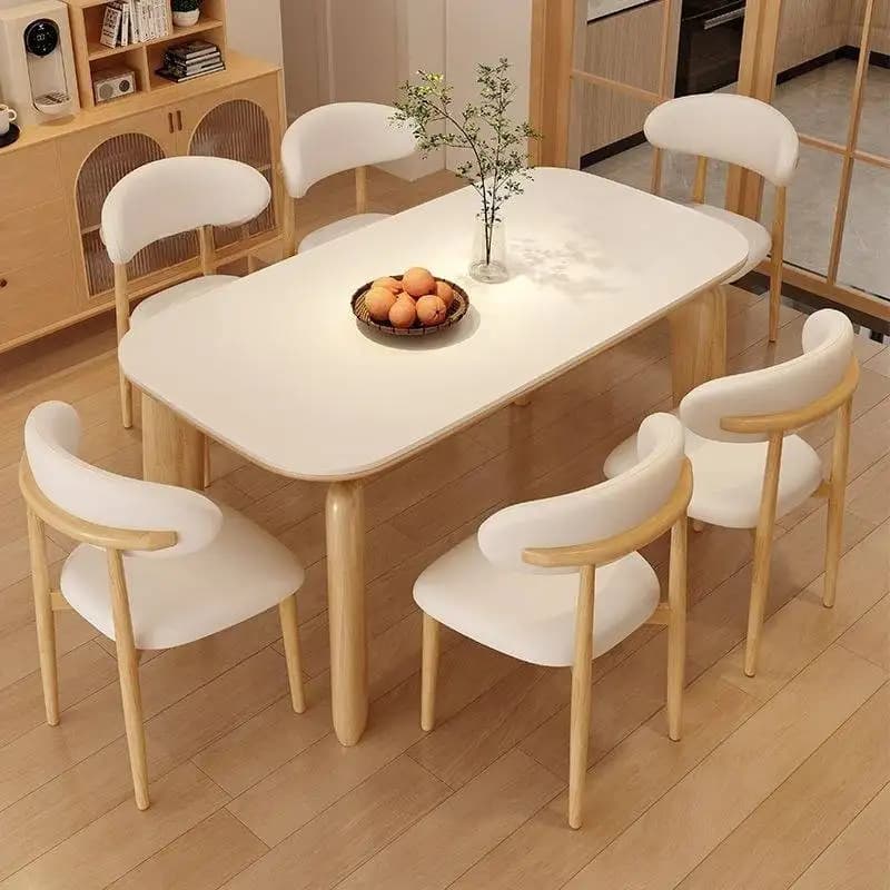 Nordic Restaurant Luxury Kitchen Dining Table Living Room Modern Wooden Minimalist Dining Table Home Furniture