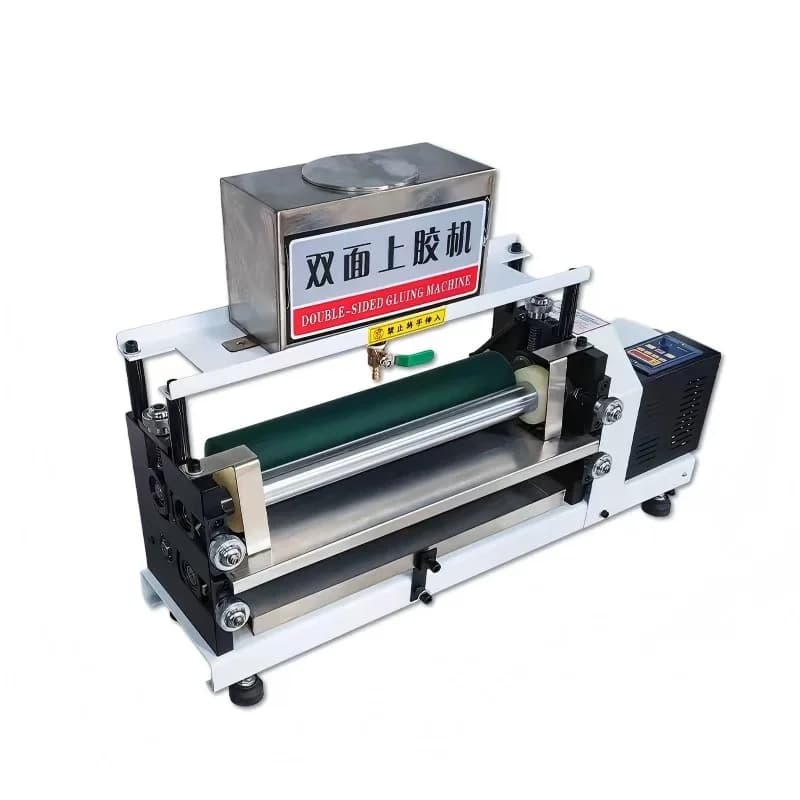 Automatic gluing machine, double-sided speed regulating white gluing machine