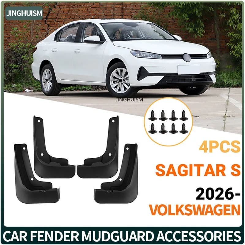Mudguards Mud Flap Car Accessories Fender For VW Volkswagen Sagitar S 2026 Exterior Modification Black Splash Guard