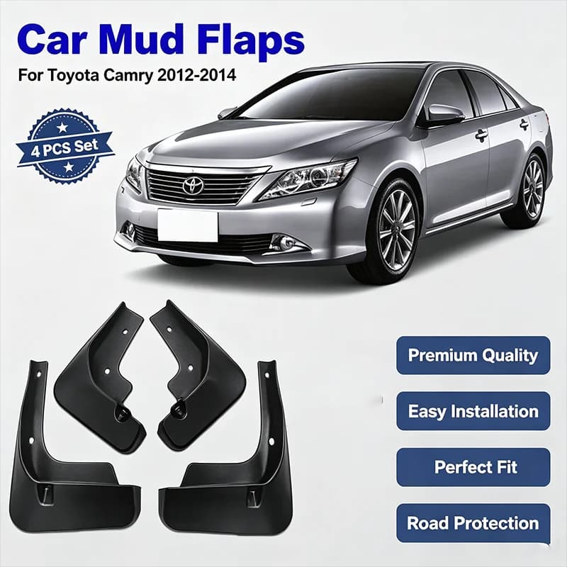 For Toyota Camry 2012-2014 4Pcs Mud Flaps Splash Guards Front Rear Wheel Fender Mudguards Car Exterior Protection