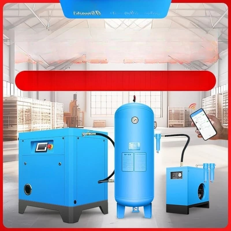 Permanent magnet variable frequency screw air compressor 7.5KW/15/22/37 kW air pump industrial grade