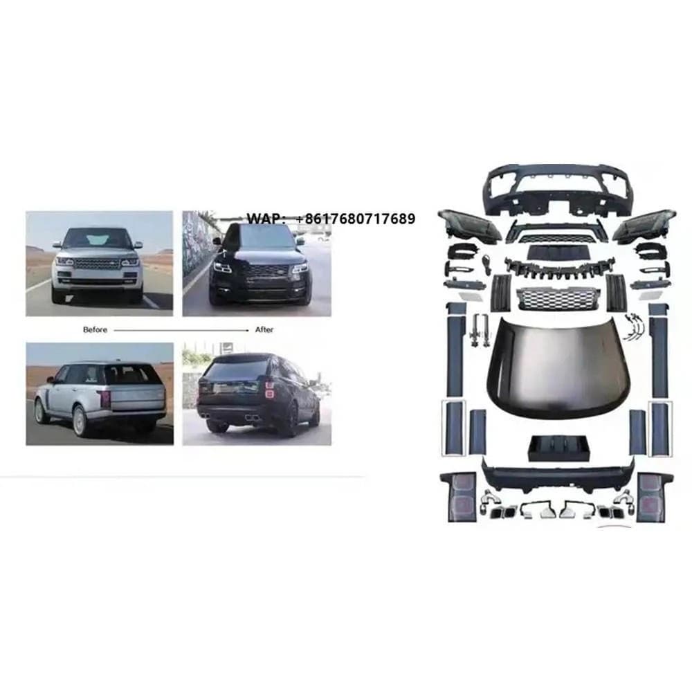 New for for Sport L494 Bumper Body Kit Bolt-On PP Plastic Black 1 Year Warranty for 2013-2016 Vehicles