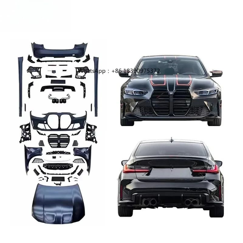 New CLY for 2023-2024 for 3 Series G20 / G28 Upgrade M3 Bodykit Front Rear Bumper Fender Side Skirt Hood Diffuser Exhaust Tips
