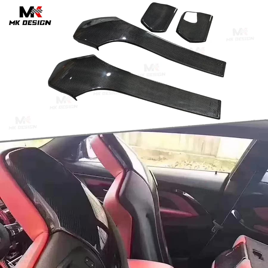 F80 F82 Dry Carbon Fiber Seat Back Cover Body Kit for BMW F80 M3 F82 M4 2014-2019 Seat Backrest Cover Car Accessories