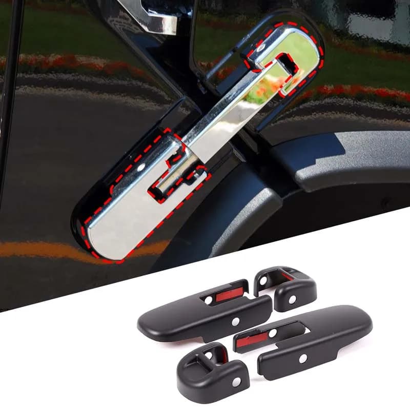 Front Hood Release Handle Cover Trim Sticker Bonnet Pull Handle Trim Cover Car Decoration For Hummer H2 GMT825 2003-2009
