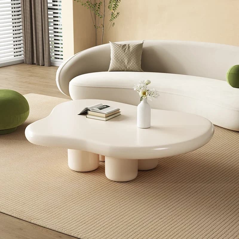 Minimalist Italian Coffee Table Living Room Wood Decoration Side Table Organizer Center Tea Table with 4 Legs for Living Room