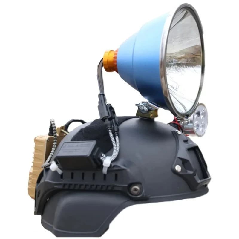 Camping lights with a series of 3000m, super bright headlights and external helmets
