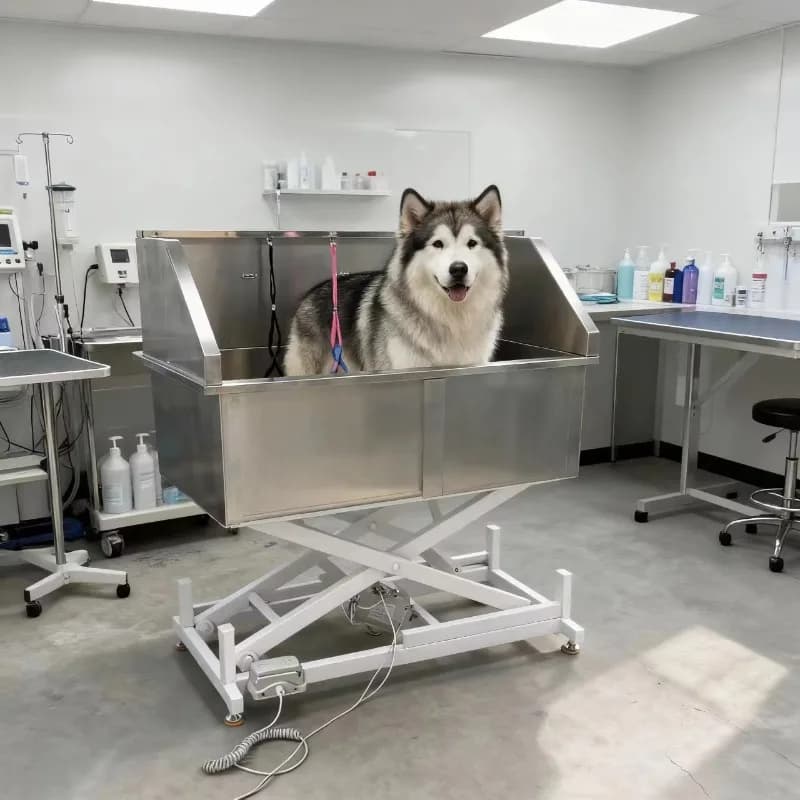 2026 304 Stainless Steel Luxury Pet Spa Bathtub For Cats And Dogs Modern Design Sustainable Veterinary Grooming Dryer