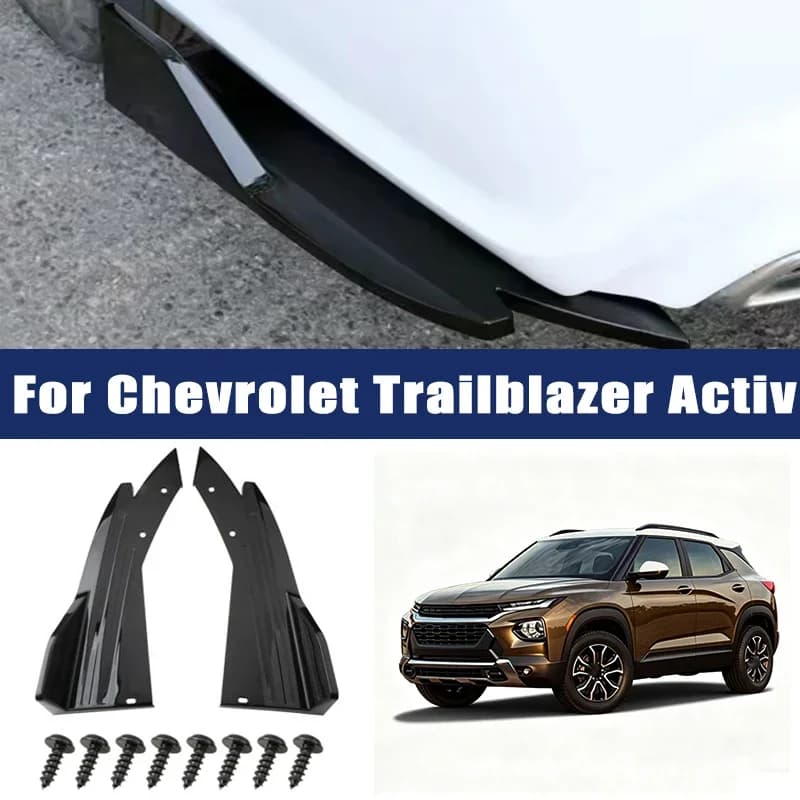 Universal Style Car Rear Bumper Lip Modification Accessories Carbon Fiber Side Skirt Spoiler For Chevrolet Trailblazer Activ
