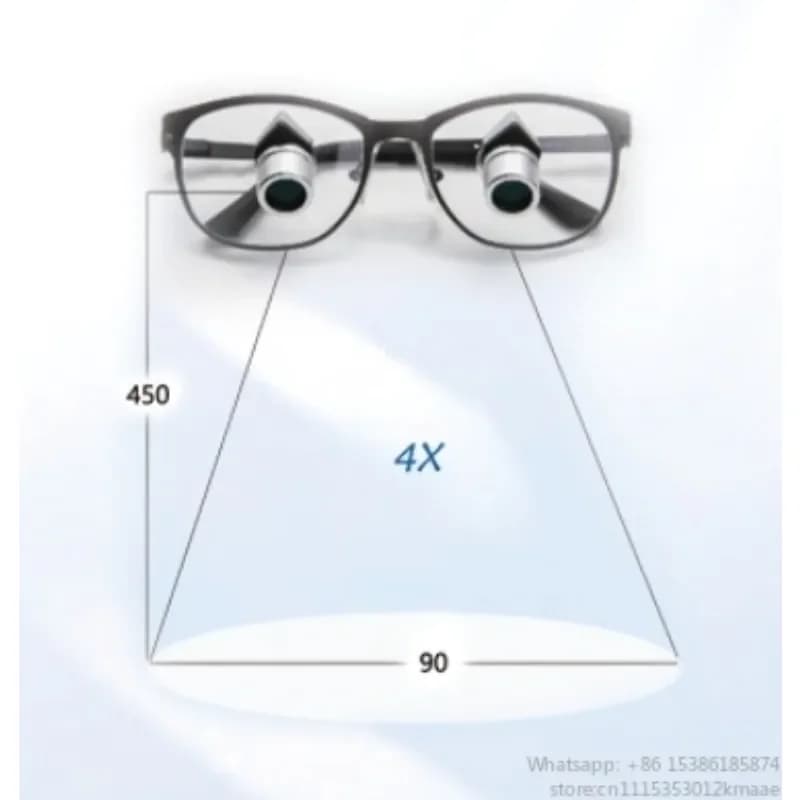 Vequyn 6.5X Binocular Magnifier — Adjustable Angle Medical Microscope Glasses