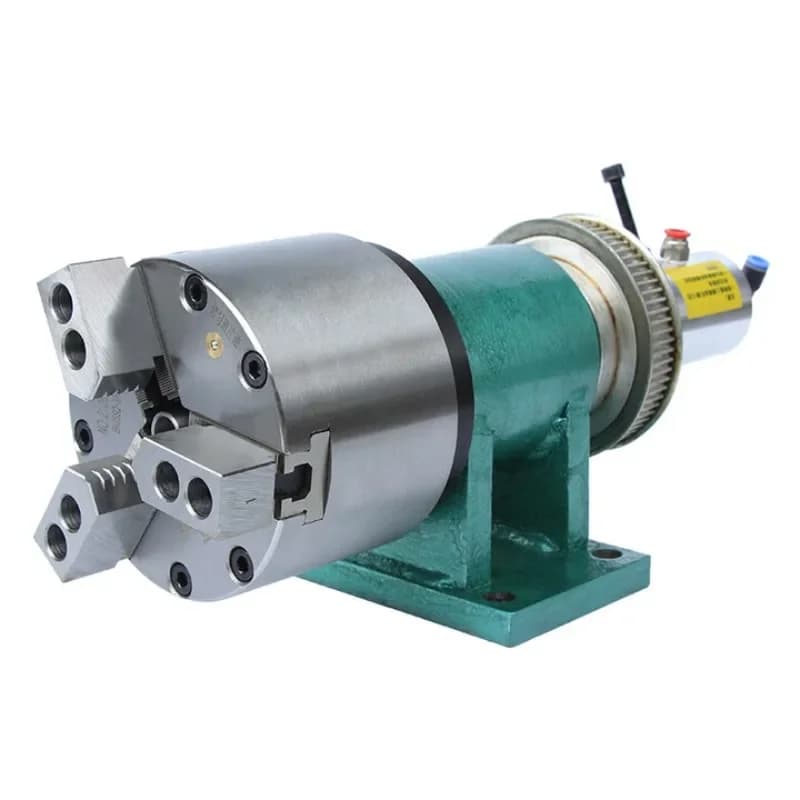 Lathe spindle pneumatic rotary chuck fully automatic numerical control three-jaw power head welding head instrument car