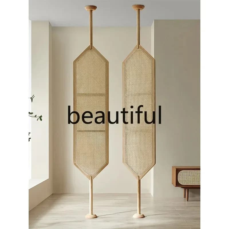 yj57 Rattan screen decoration partition special-shaped living room creative entrance living room decoration home