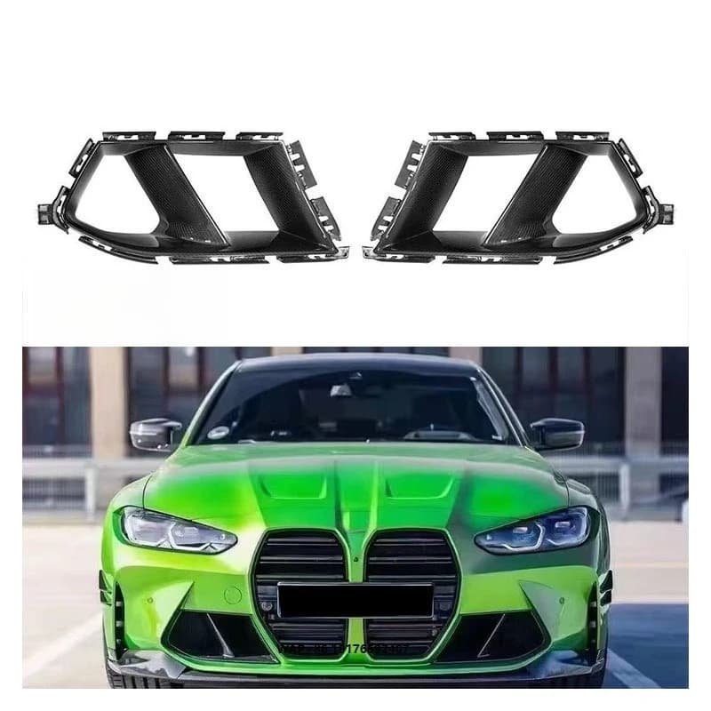 Yaochi M3 M4 G80 G82 Carbon Fiber Bumper with Exhaust Cut-Outs Bolt-On Universal Fitment New 1 Year Warranty