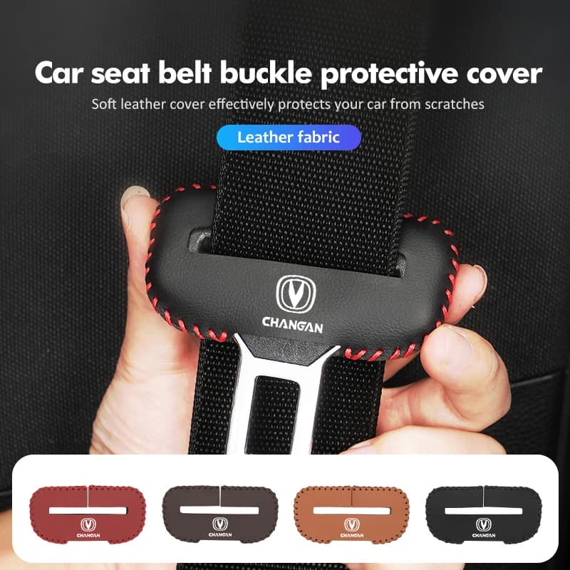 Car Seat Belt Buckle Protector Cover Anti Scratch Auto Accessories For Changan CX70 CS35 CS75 CS55 CS95 Alsvin Hunter Star RAETO