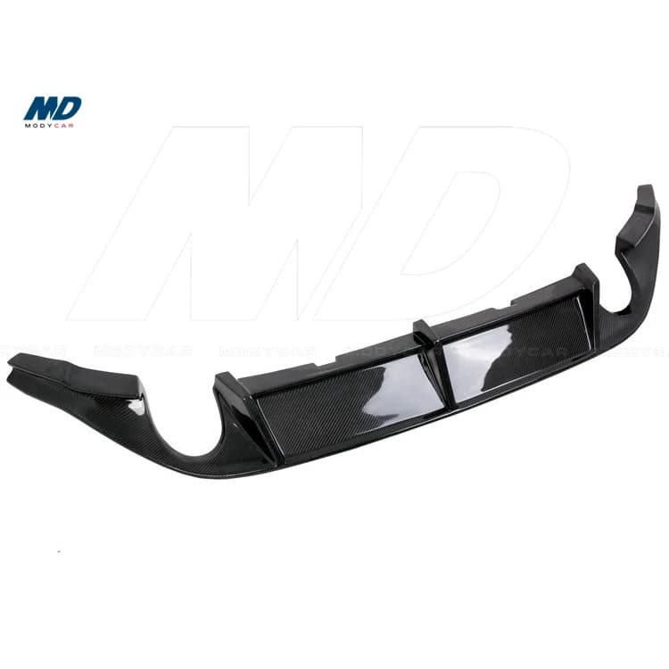 Revozport Razor 7 Style Carbon Fiber Rear Diffuser for 2014-2016 Vw Golf 7 Gti