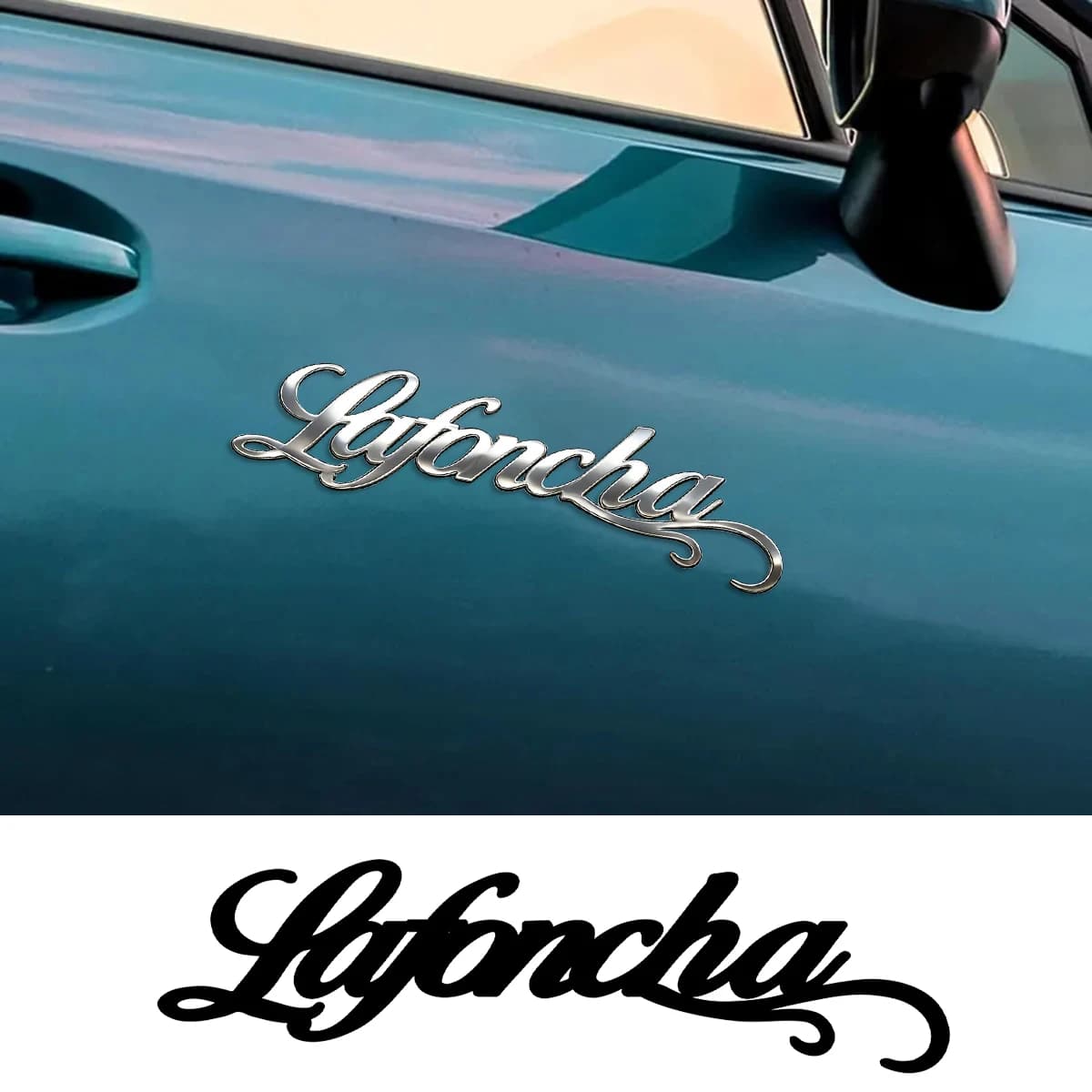 1PC Exquisite Art Font Car Sticker Waterproof Metal Decal Car Accessories Pegatinas Para Coche DIY Car Styling Personalized Gift