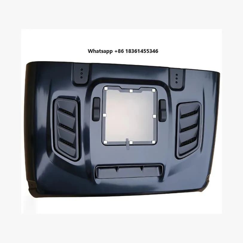 For Wrangler JK 2007-2017, Direct Fit Off-Road Upgrade Engine Cover Modification Parts Transparent & Metal Engine Hood