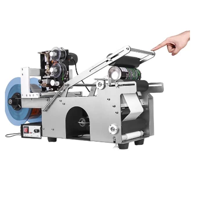 Automatic Glass Bottle Label Equipment Labeling Machine For Round Bottle