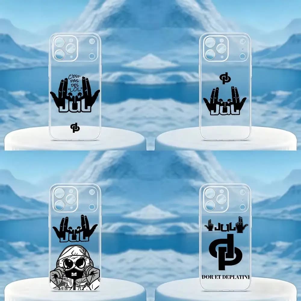 New Superstar Rapper Jul  Phone Case For iPhone 14 16 15 17 13 12 11 Pro Max Plus Transparent  soft case