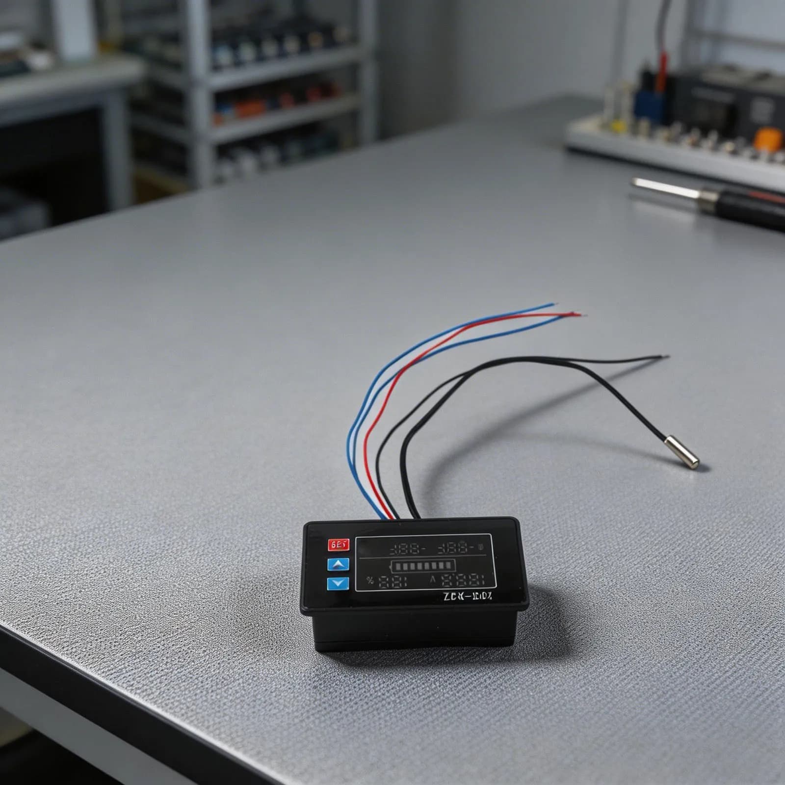 80*26*46mm Digital Display Voltmeter Data Protection Feature High And Low Temperature Alarm High And Low Voltage Alarm