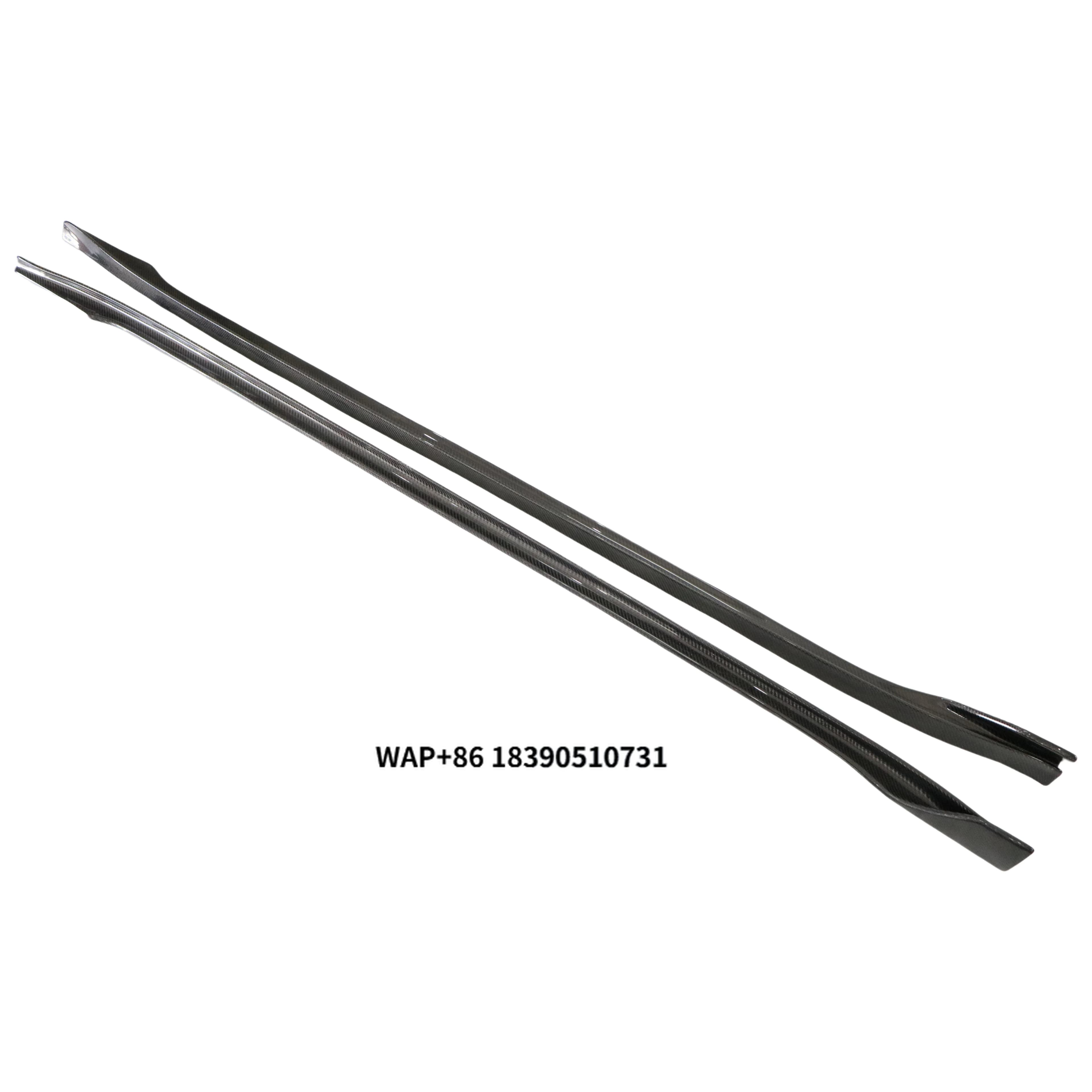 Hot Sell V Style Car Upgrade Body Kits Made for High Quality Carbon Fiber Side Bumper Lip SIde Skirt Brand New for Model 3