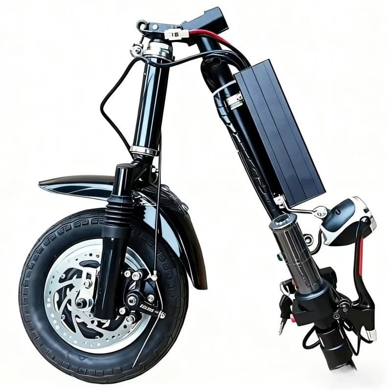 Wheelchair front disabled electric vehicle accessories skateboard front drive high power motor traction second removal trailer