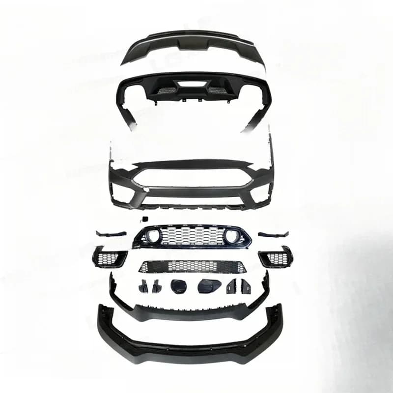 High Quality H-1 Style Upgrade Body Kit For Ford Mustang 2018-2021 High Fitment Car Modified Exterior Body Parts Auto Mod Accesy