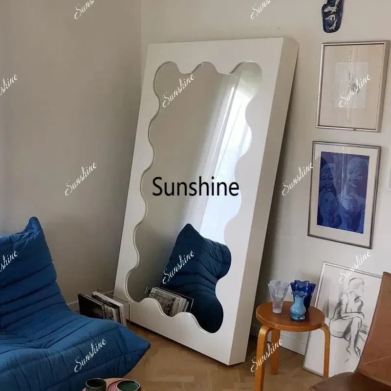 Full body makeup mirrors Room decoration full body photo floor mirror against the wall girls bedroom girls full-length mirrorTJ