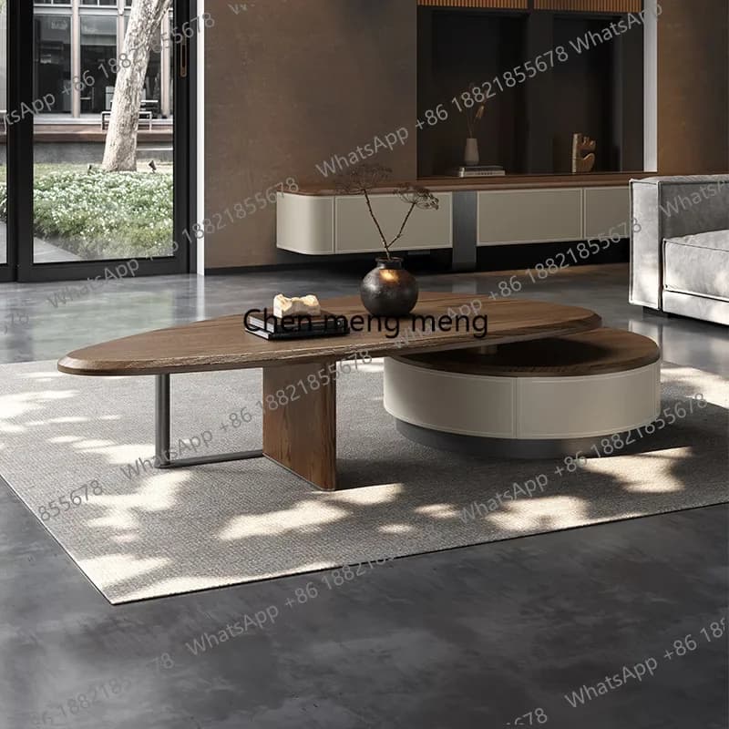 Brown Luxury Coffee Tables Living Room Design Wood Modern Coffee Tables Center Nordic Apartment Tavolino Da Salotto Furniture