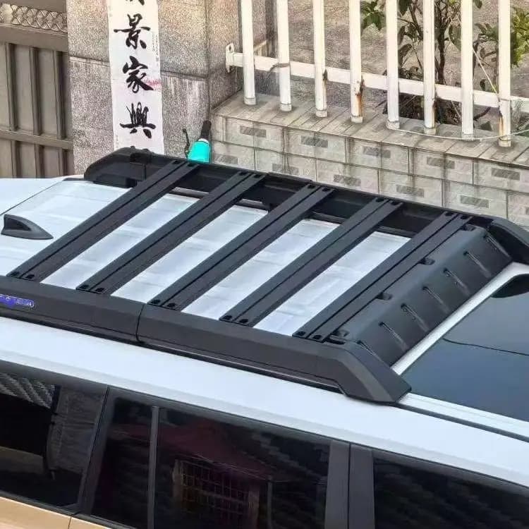 Prado LC250  Double Layer Aluminum Alloy Car Top Hitch Mounted Roof Rack with Roof Mount Cargo Carrier Top Holder