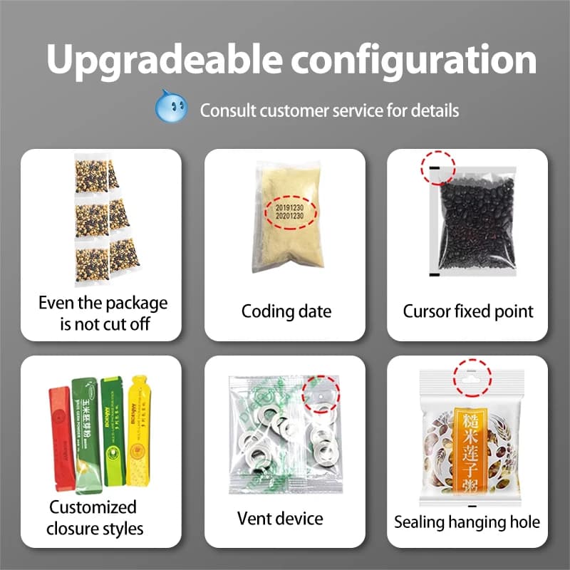 Multifunction Banana Plantain Chips Dried Dry Fruit Biscuit Candy Snack Cookie Packaging Pellets Packing Machine