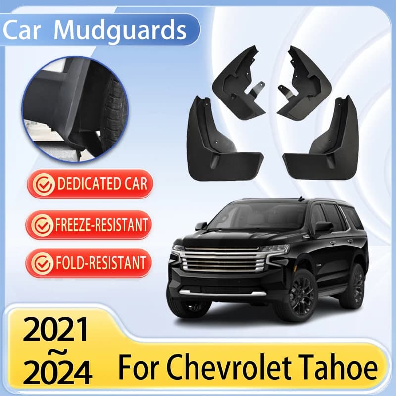 Car Mudguards Part For Chevrolet Tahoe MK5 GMC Yukon Accessories 2021~2024 Mudflap Tool Splash Fender Flare Cover Guard Auto Mud