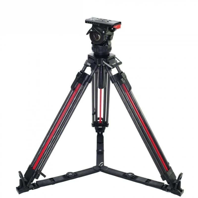 TS-N6T PLUS-Q Hydraulic PTZ & One Click Carbon Fiber Tripod Set