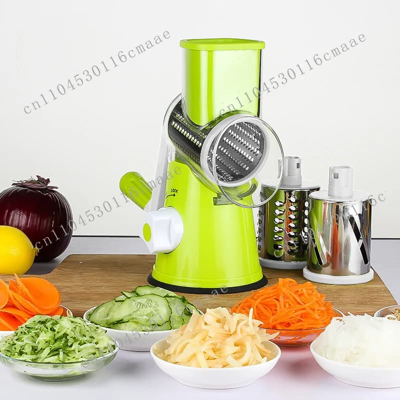 Hand roller, multi-functional vegetable cutter artifact, shredding slicer, milling, kitchen cutting vegetable and meat artifact