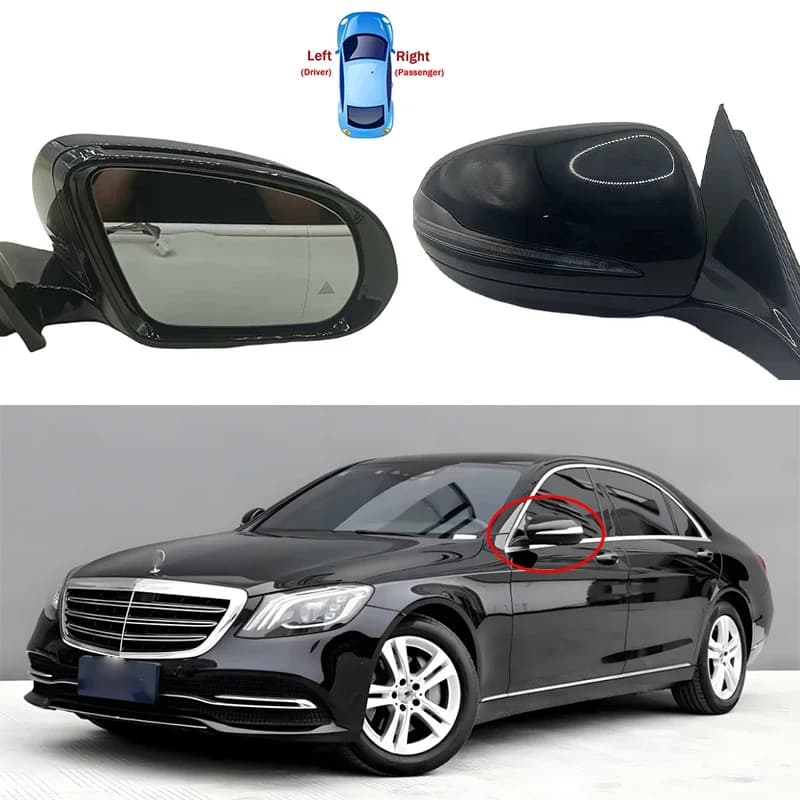 For Mercedes Benz W222 S-class S320L S400L S500L S63 65 2014-2020 Car Side Power Rear View Mirror Assembly Blind Spot and Camera