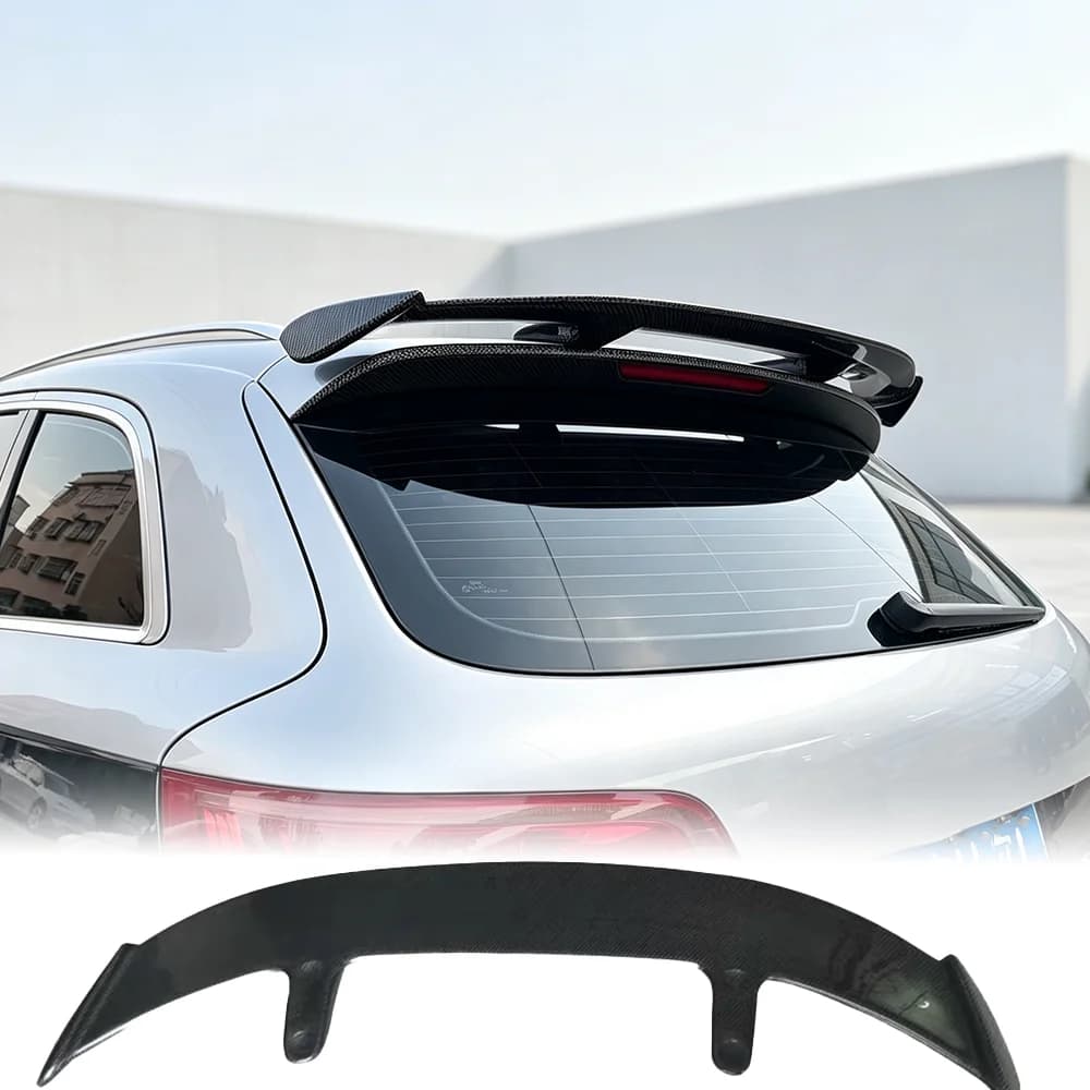 For Audi Q7 Q5 real carbon fiber rear spoiler trunk tail wing SUV racing tuning body Kit exterior modification accessories