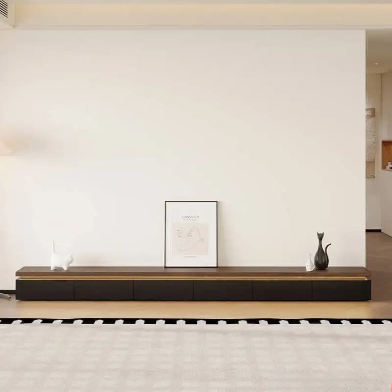 Extended Brown Modern Tv Stand Universal Vertical Minimalist Luxury Tv Stand Floor Designer Walnut Mobili Per La Casa Furniture