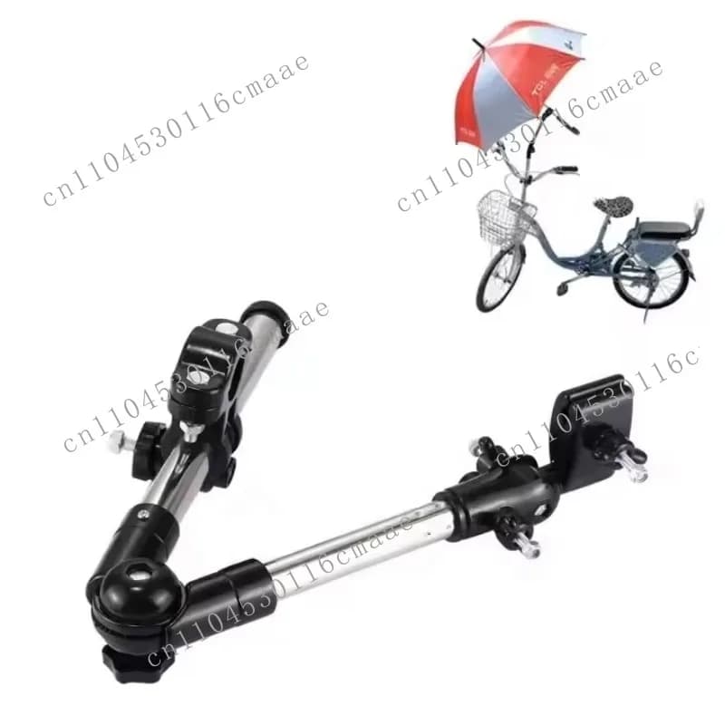 Universal Foldable Adjustable Stainless Steel Cycling Umbrella Bracket Holder Angle Adjustable Mount Stand for Bike Motorcycle