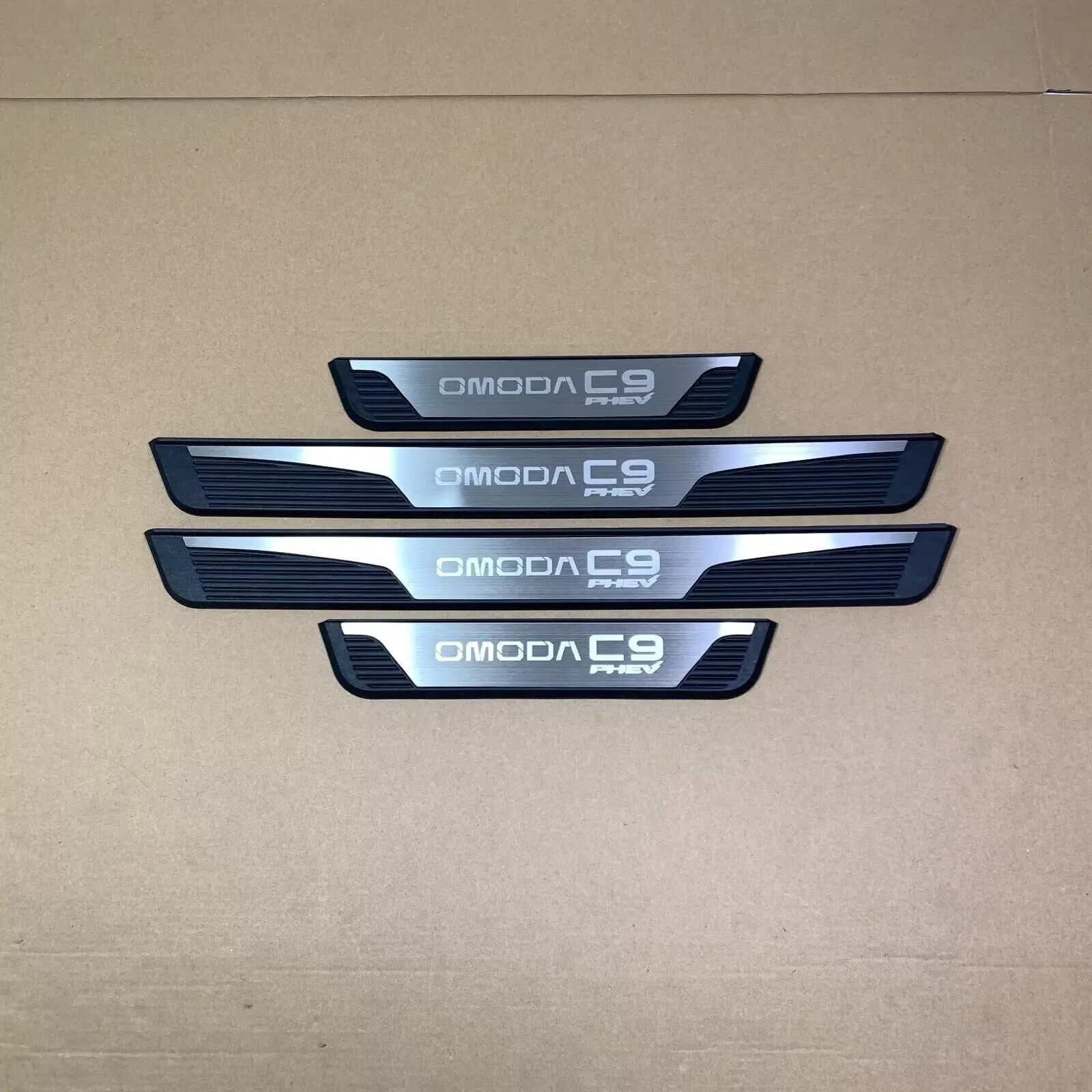 ABAIWAI For OMODA 9 C9 PHEV SHS 2027 2026 2025 2024 Door Sill Plate Strips Stainless Steel Car Interiors Accessories Auto Parts