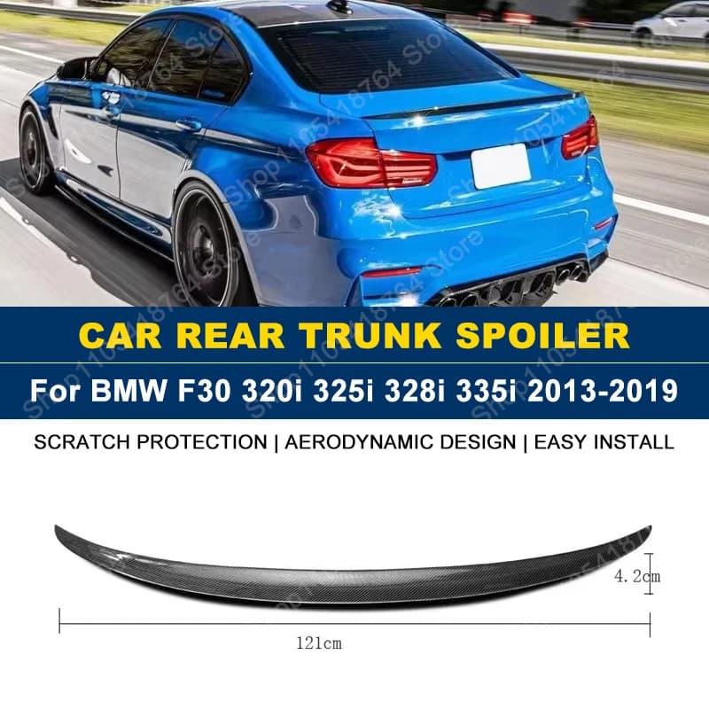 For BMW 3 Series Accessories F30 320i 328i 335i Trunk Spoiler 2013-2019 Glossy Black Wing Lip 2014 2015 2016 2017 2018