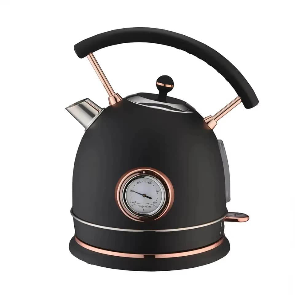 Stainless Steel Cordless  Induction Bottom Vintage Dome Tea Pots Water Electric Water Kettle Tea Maker