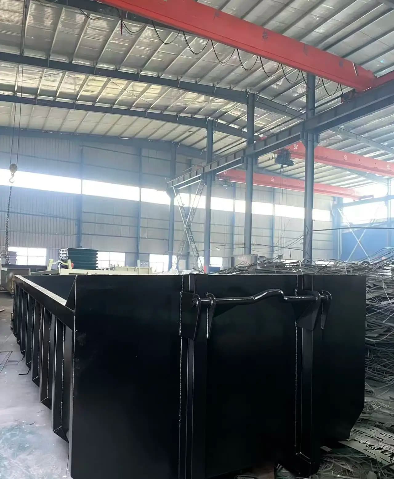Steel Hook Lift Waste Container for Recycling Industry