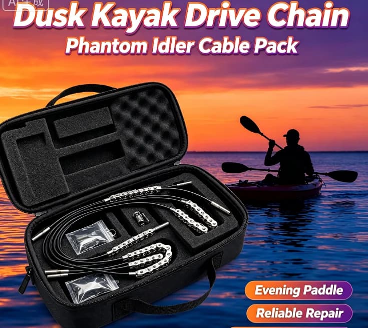 Salt‑Fresh Water Available Phantom Drive Idler Cable Chain  Pedal Kayak System Anti‑Rust Boat Hardware Spare Replacement Parts