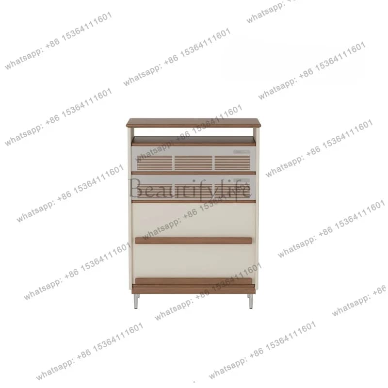 zj.Medieval style solid wood chest, bedroom storage cabinet, living room wall storage, retro style drawer chest