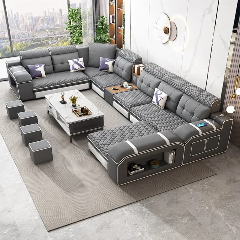 Puffs Modern Living Room Sofas Luxury Multifunctional Smart Futon Living Room Sofas Designer Replica Muebles Salon Furniture