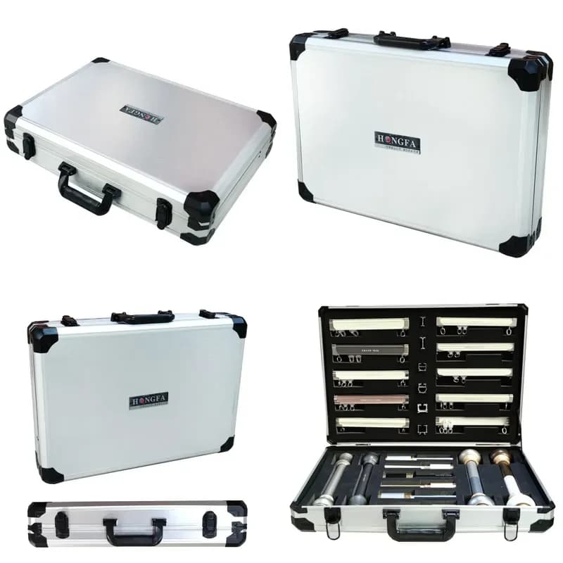 Customizable-Precision Multifunctional Suitcase Aluminum Box Silver Aluminum Sheet Aluminum Alloy Toolbox Sample Storage