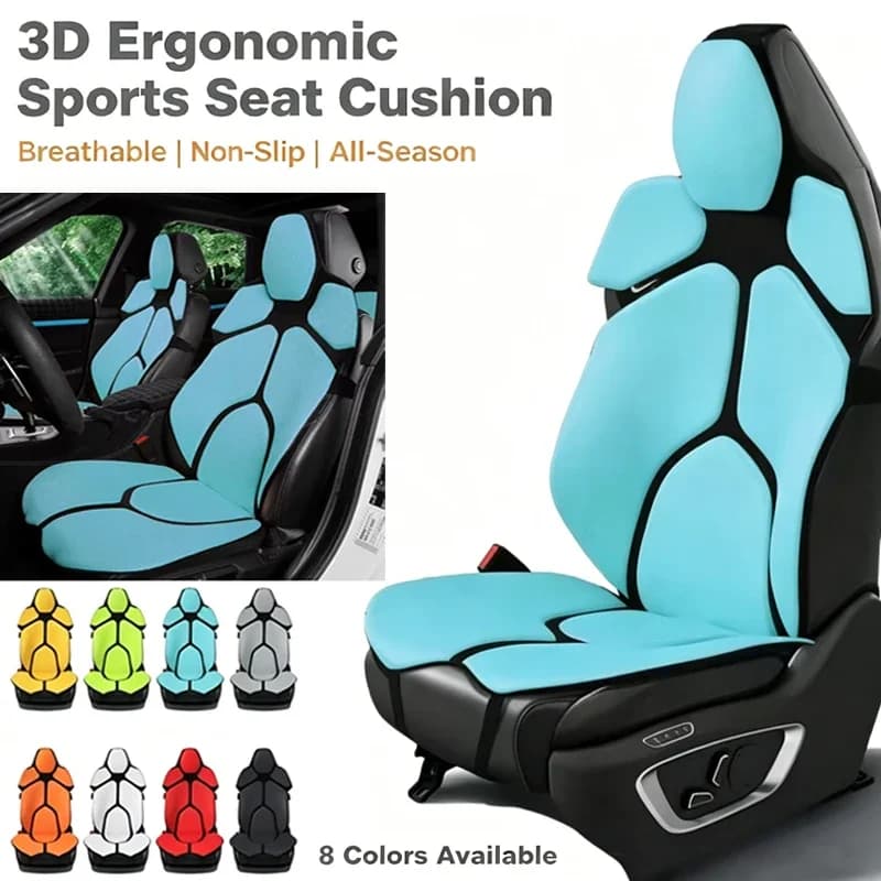 For BYD Dolphin 2021-2026 Breathable Mesh Car Seat Cushion Ergonomic Lumbar Support Anti-Slip Auto Seat Protector Pad