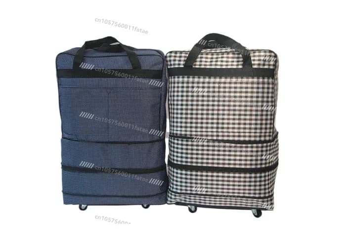 3 Layers of Ultra-large Capacity Shopping Spinner Wheel Suitcase Luggage Check-in Storage Three-section Folding Boarding